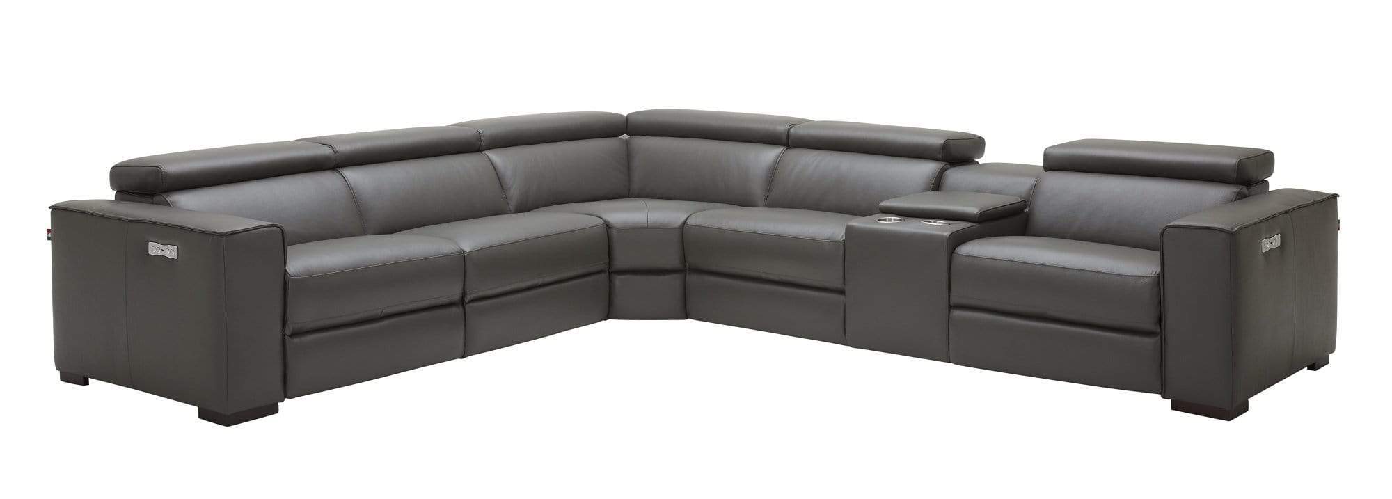 J and M Furniture Couches & Sofa Dark Gray / Right Picasso 6Pc Motion Sectional In Various Colors