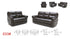 033(1) Motion Leather Sofa, Love, and Chair