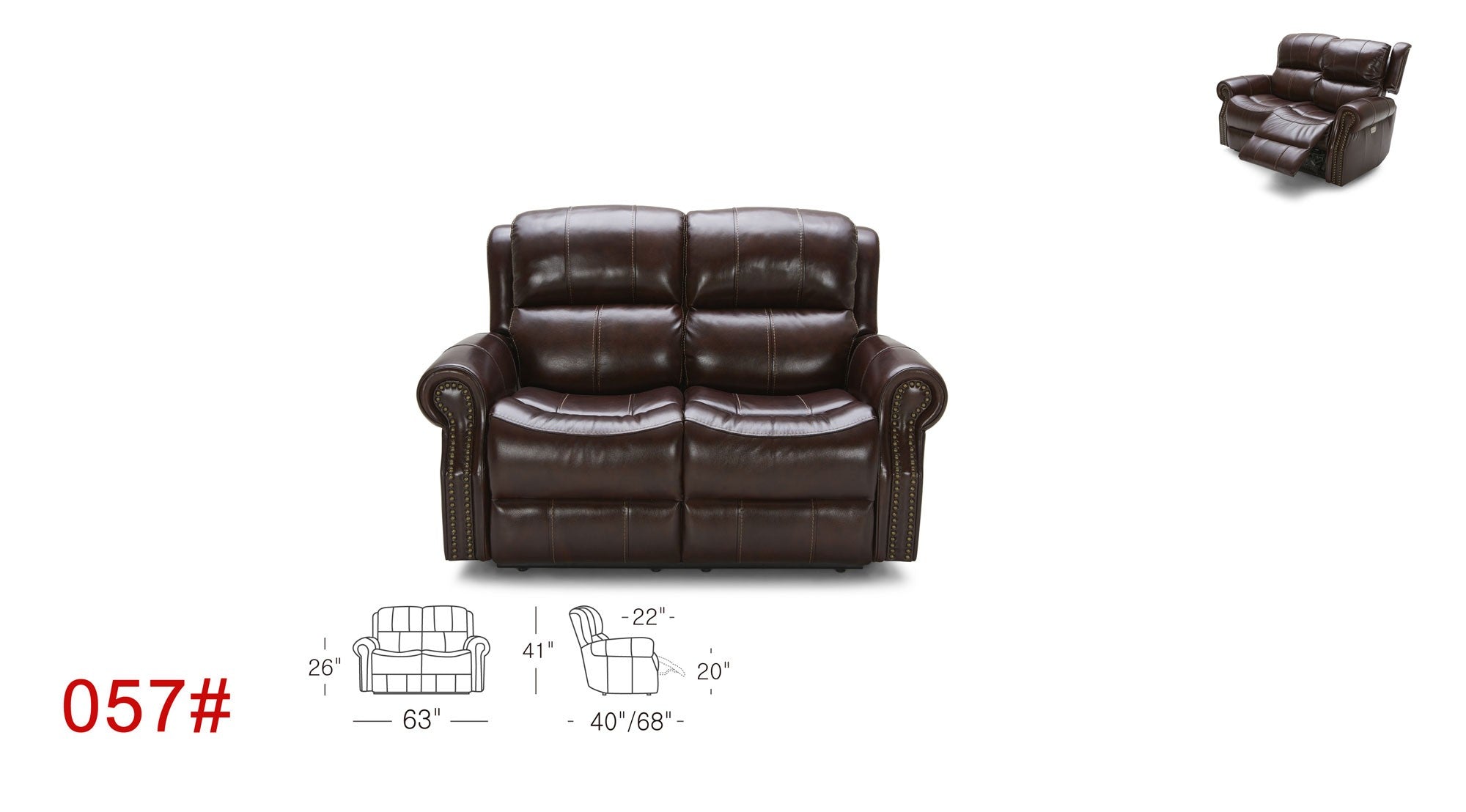 057-01 Motion Leather Sofa