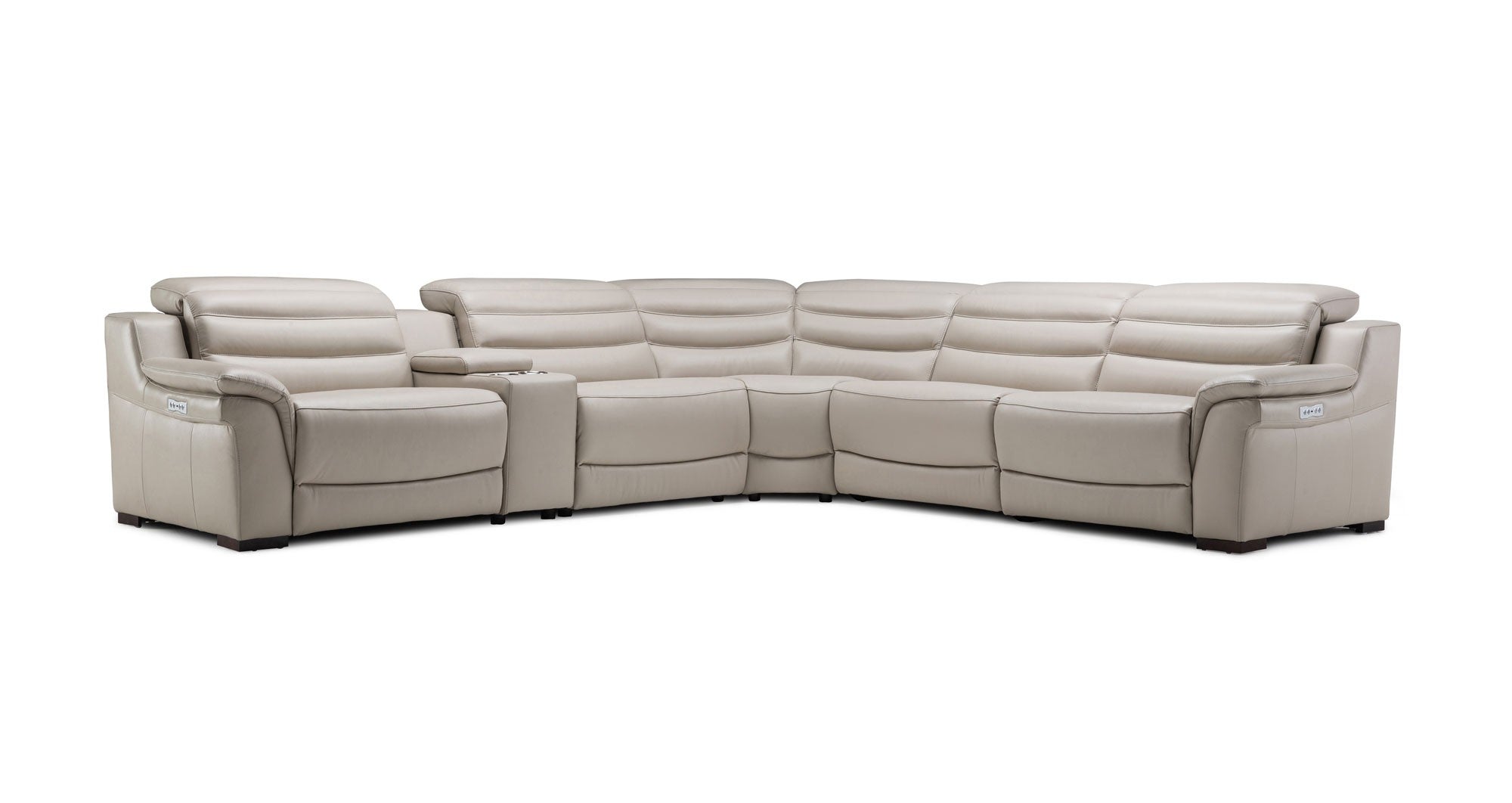 177H Motion Leather Sectional