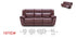 1975D Motion Leather Sofa, Love, and Chair