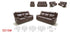 5016 Motion Leather Sofa, Love, and Chair