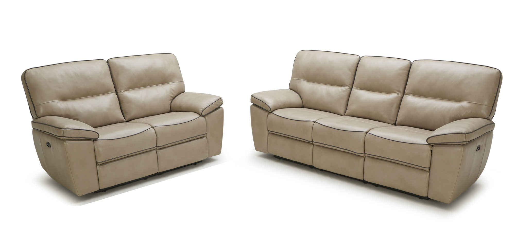 5067 Motion Leather Sofa, Love, and Chair
