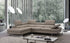 A761 Italian Leather Sectional in Peanut