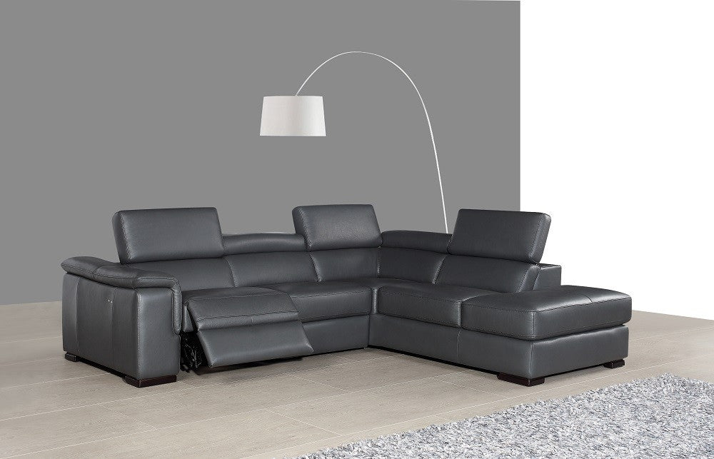 Agata Premium Leather Sectional RHFC Only
