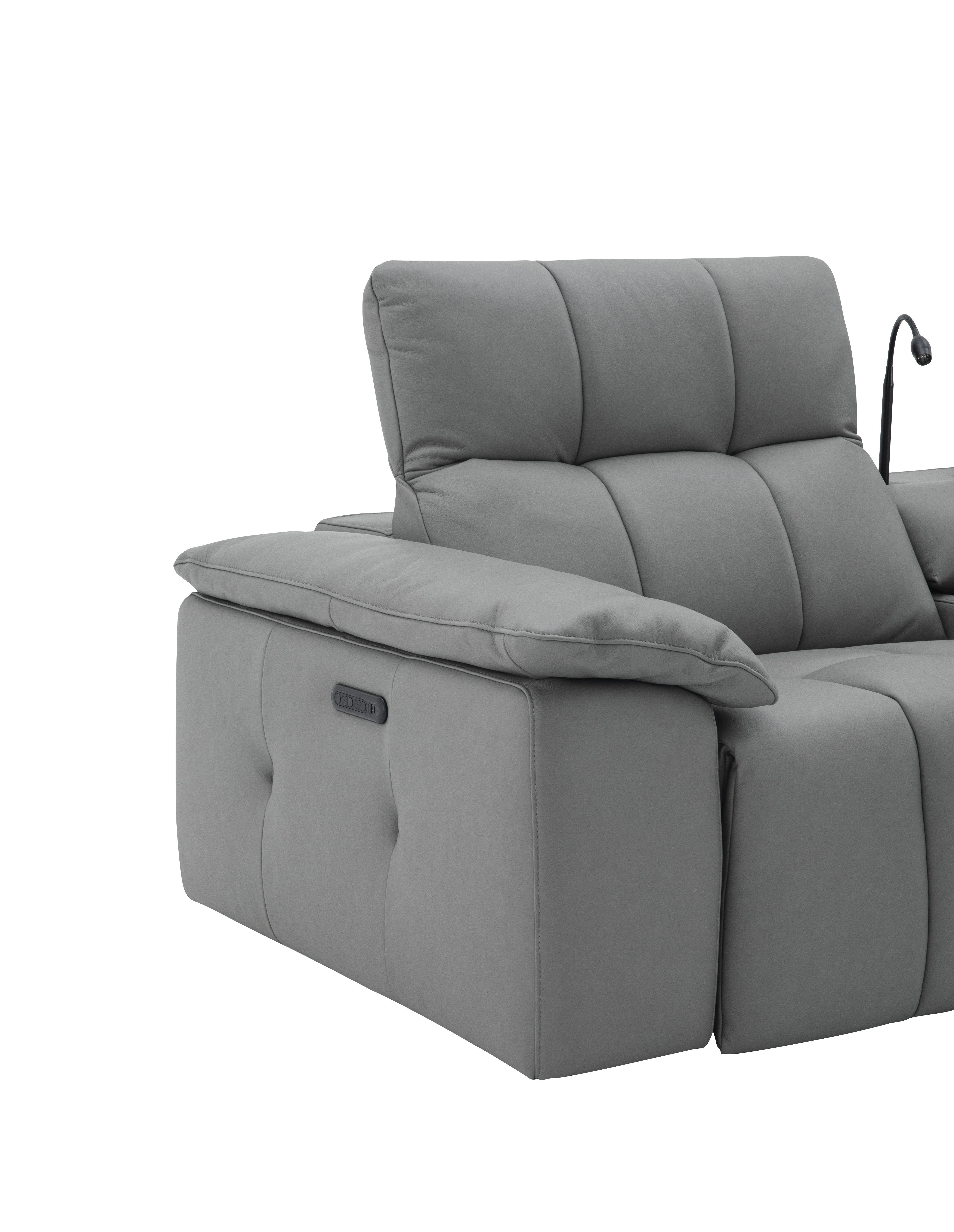Picasso 6Pc Fabric Motion Sectional In Dark Grey [ clone ]