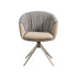 Breccia Swivel Chair in Coffee