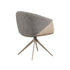 Breccia Swivel Chair in Coffee