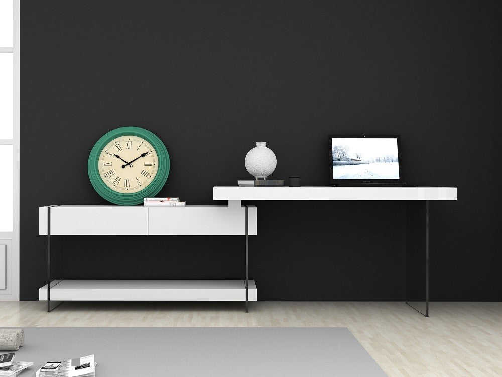 Cloud Modern Desk in High Gloss