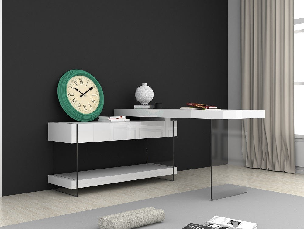 Cloud Modern Desk in High Gloss
