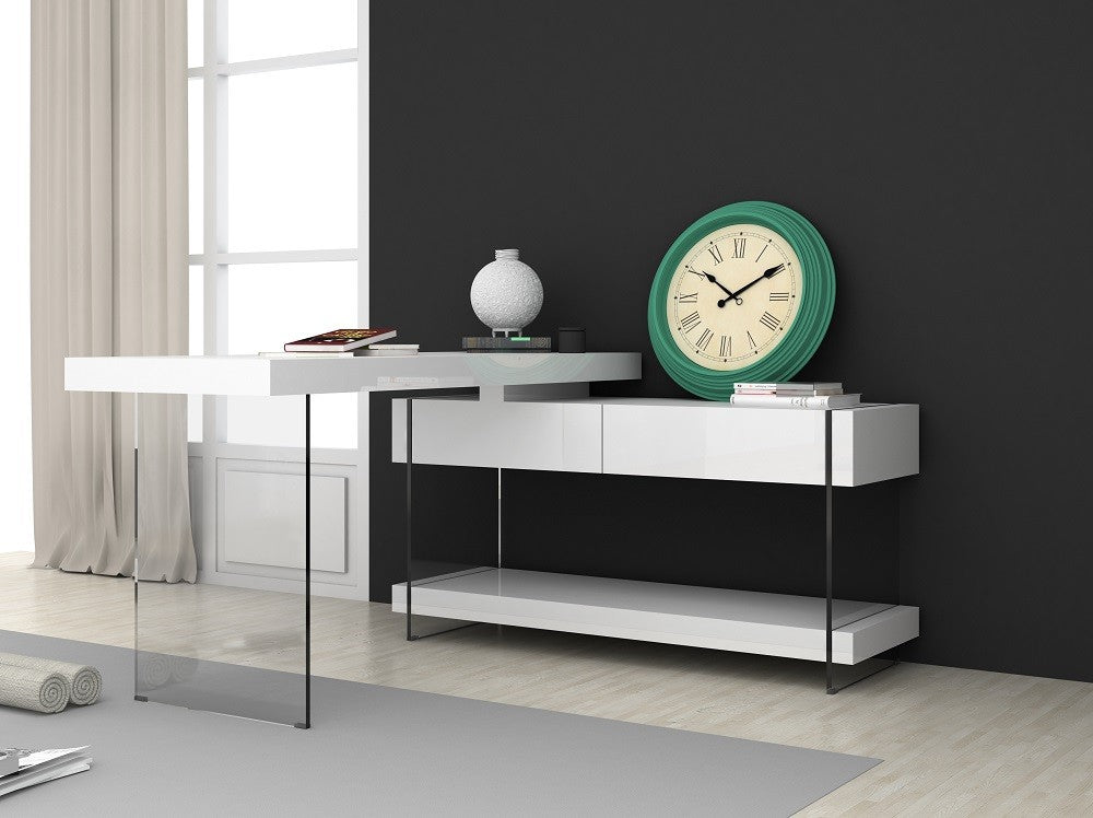 Cloud Modern Desk in High Gloss