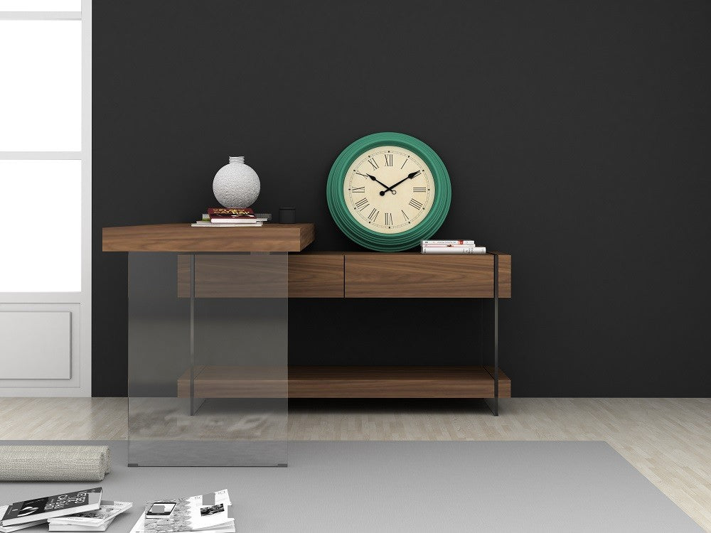 Elm Modern Desk in Walnut