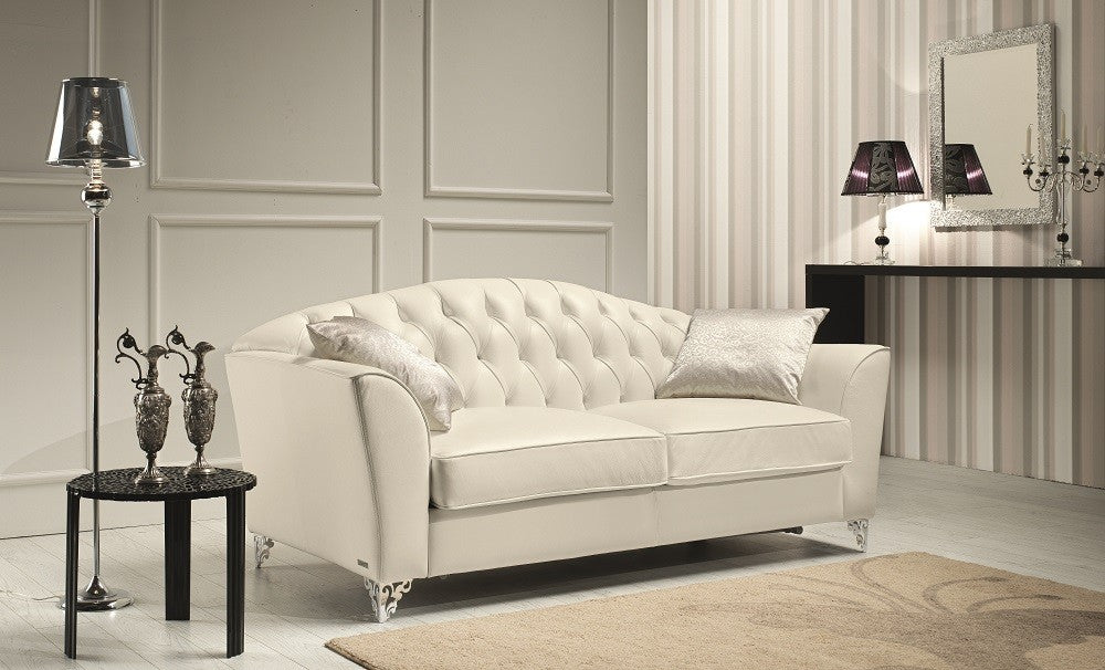 The Divina Leather Sofa Set