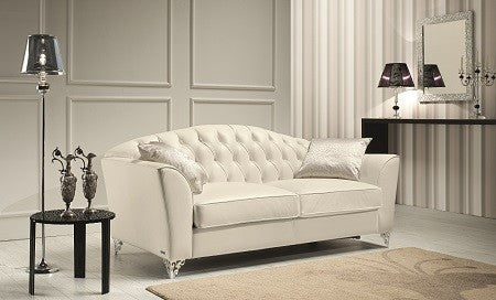 The Divina Leather Sofa Set