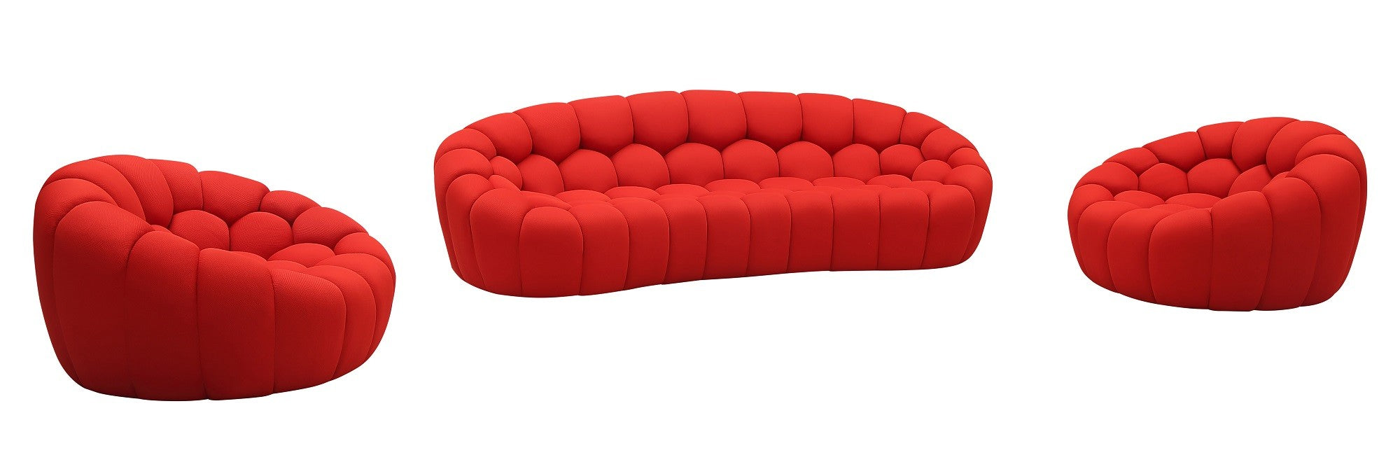 Fantasy Sofa Set in Red