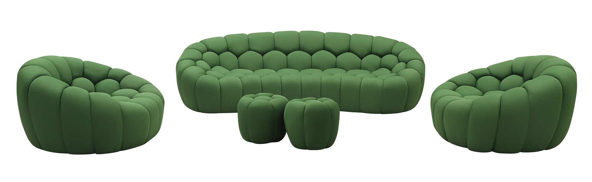 Fantasy Sofa Set in Green