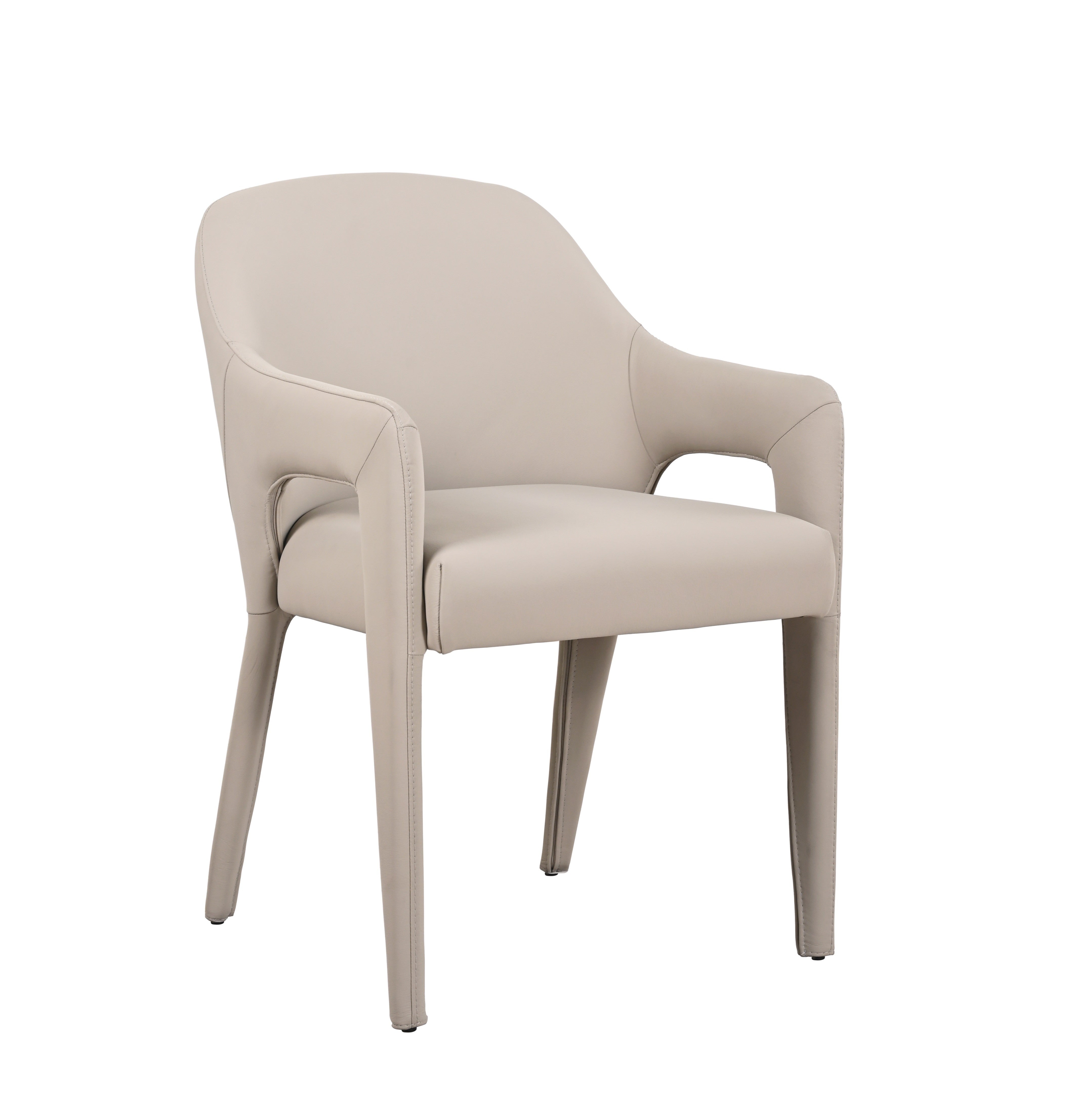 Kora Leather Armchair in Charcoal Grey 801 [ clone ]