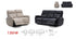 136H Motion Fabric Sofa, Love, and Chair