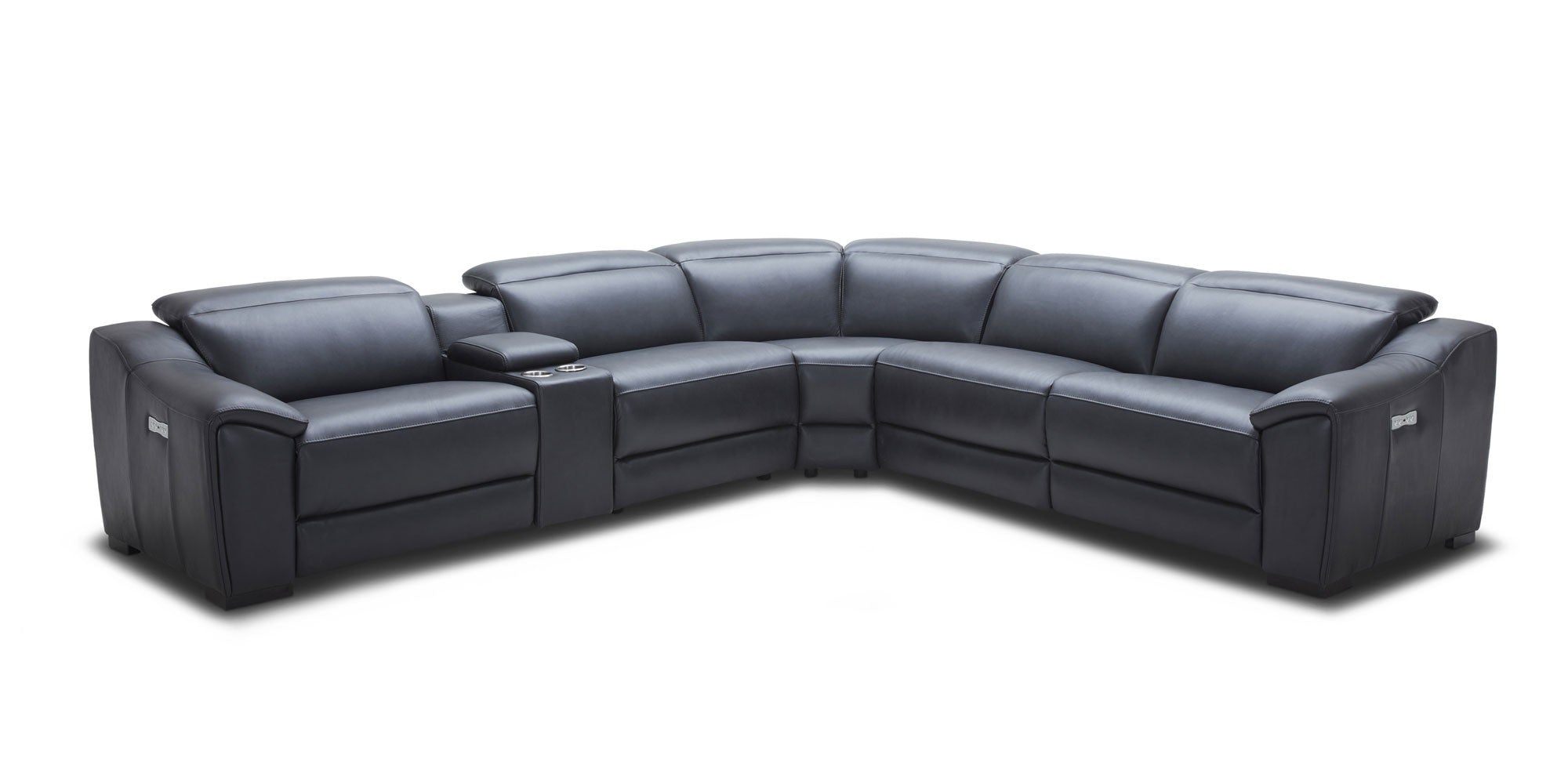 153H Motion Leather Sectional