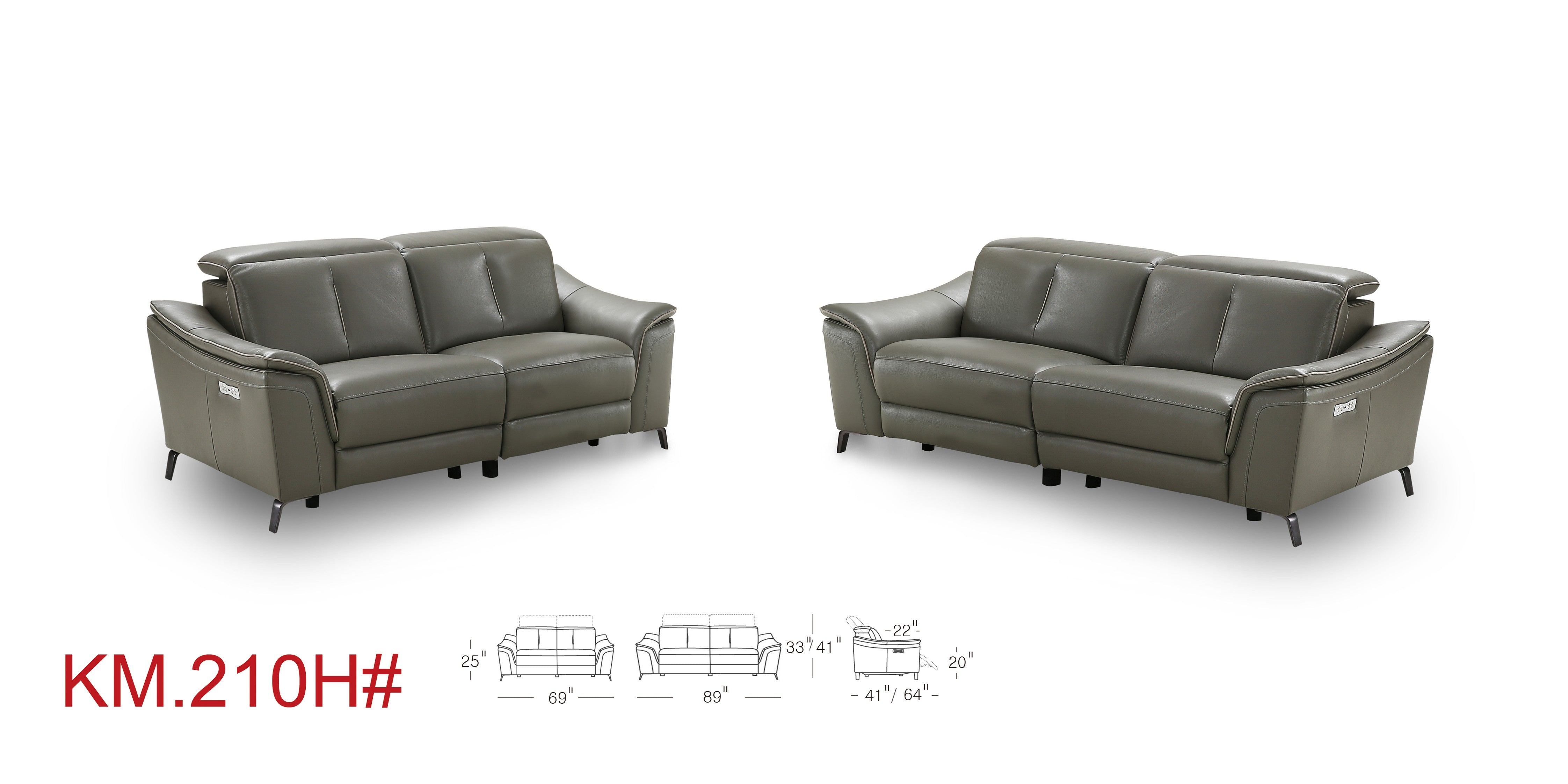 210H(1) Motion Sofa and Love
