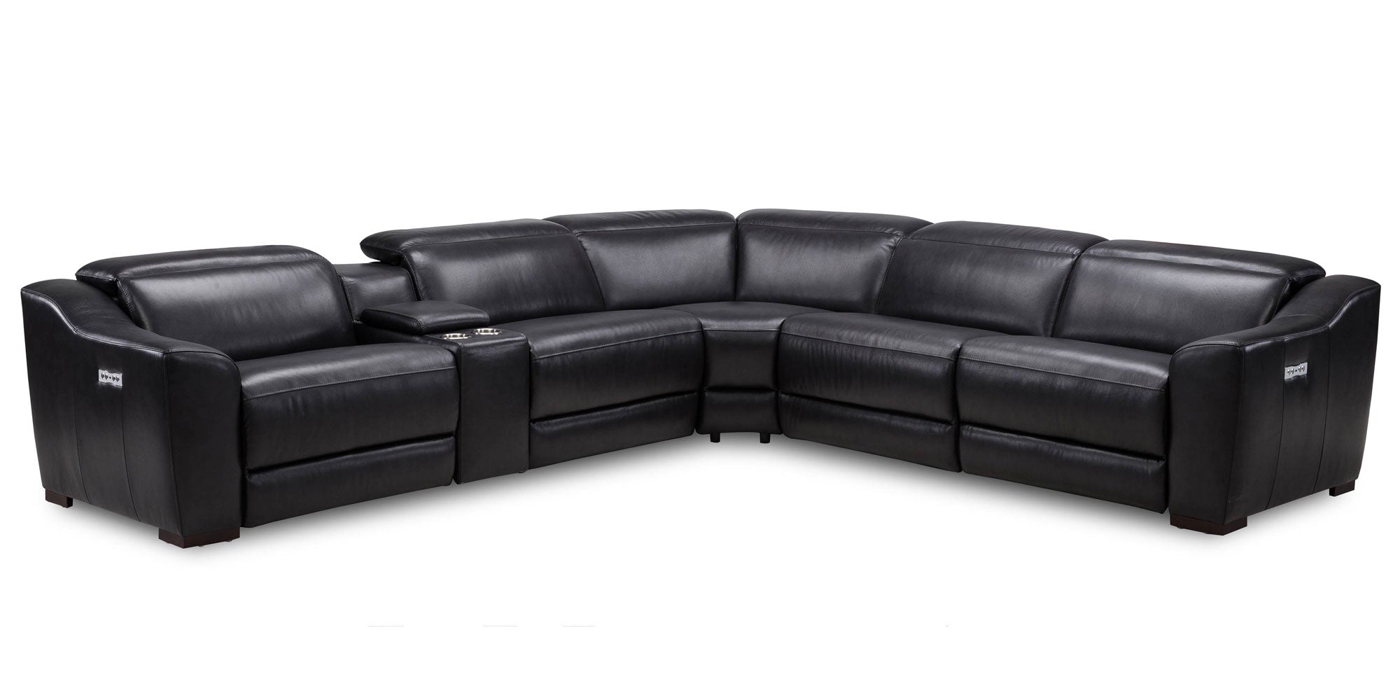 253H Motion Leather Sectional