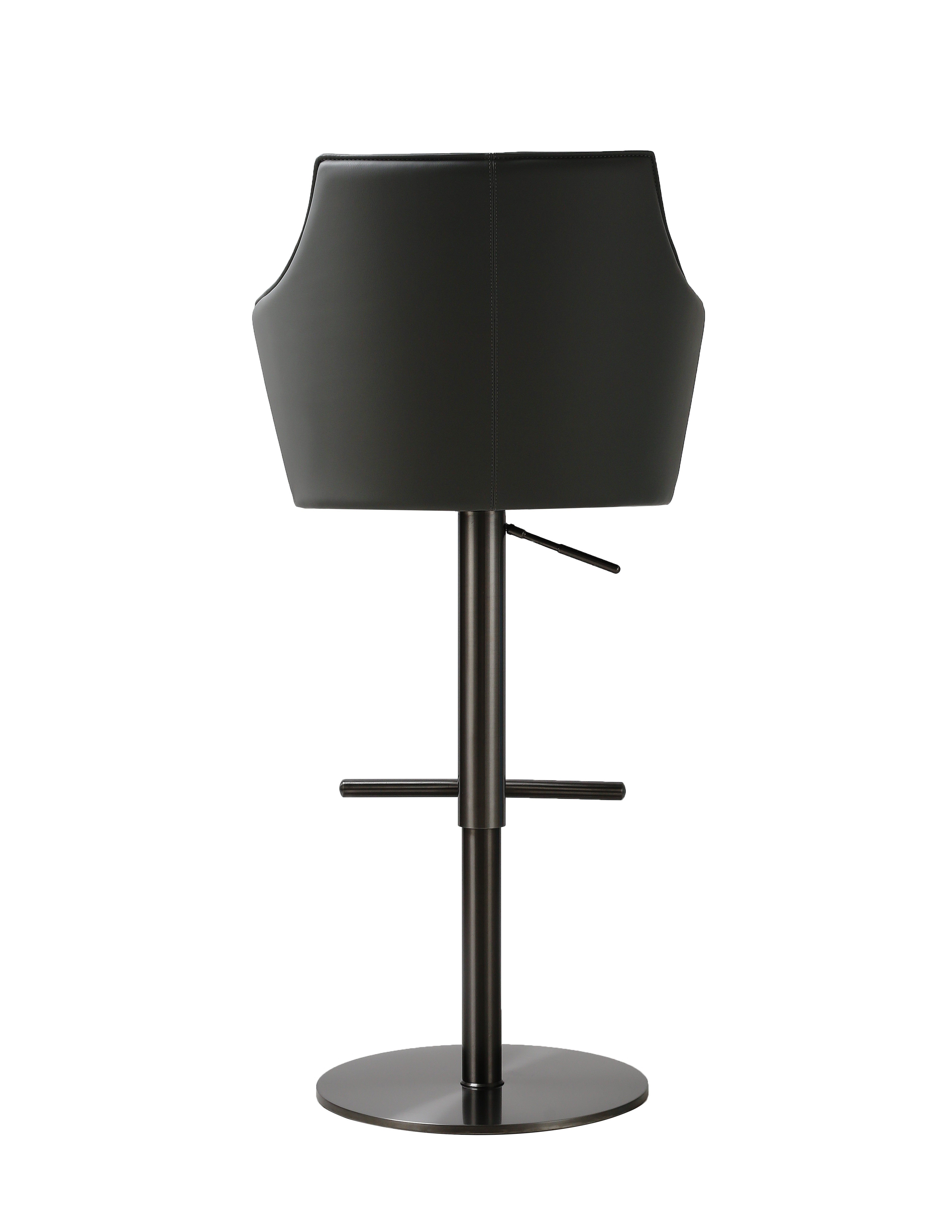 C 027B-3 Leather Barstool [ clone ]