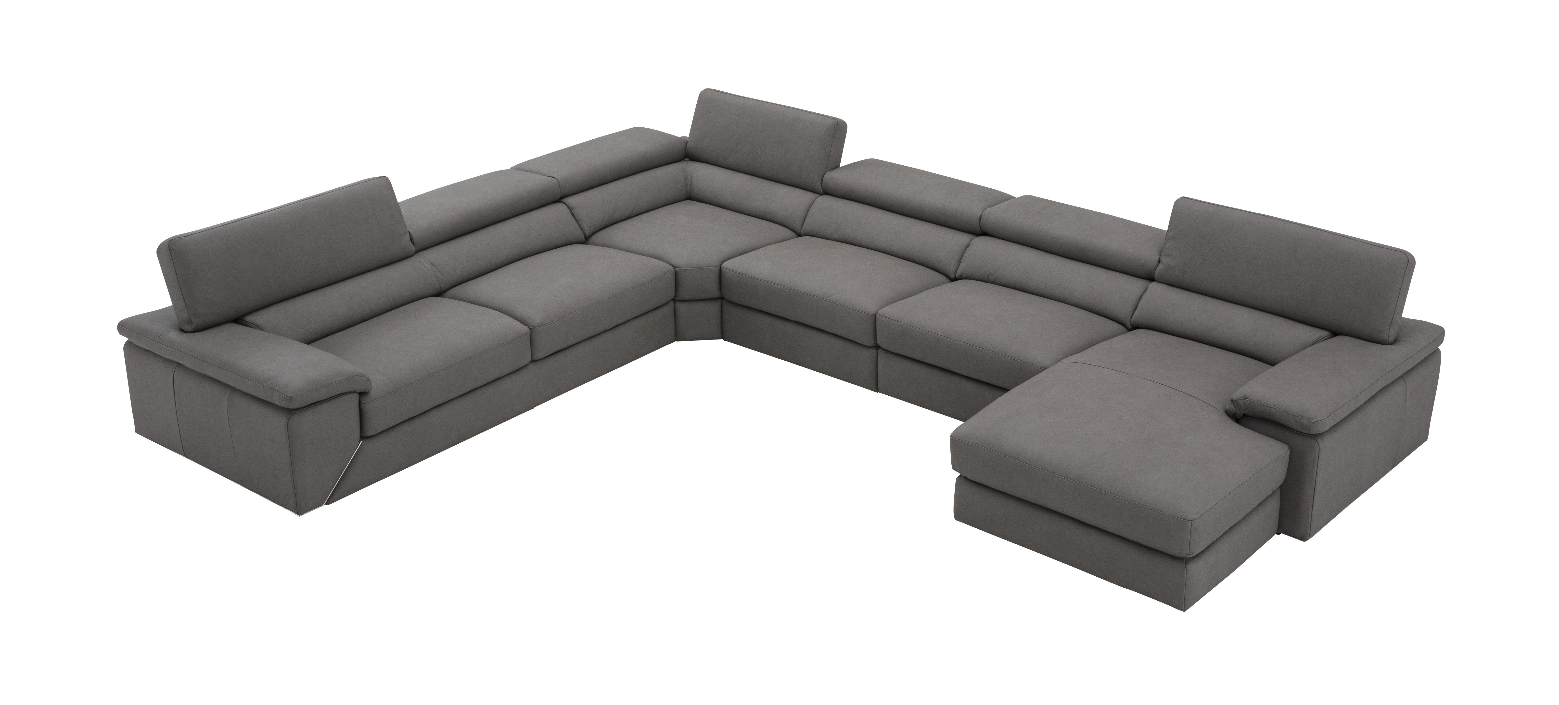 Kobe Premium Leather Sectional in Blue Grey [ clone ]