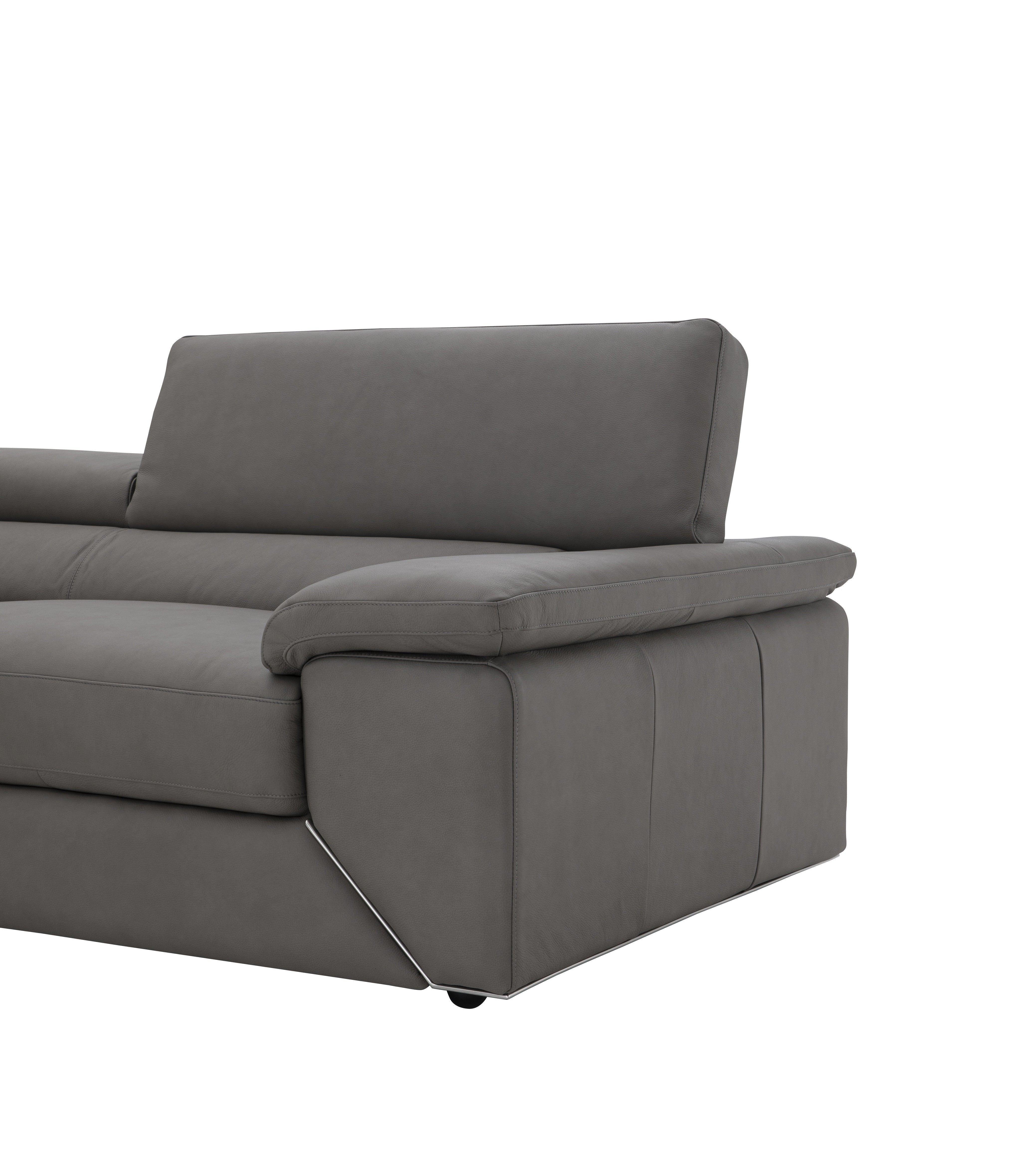 Kobe Premium Leather Sectional in Blue Grey [ clone ]