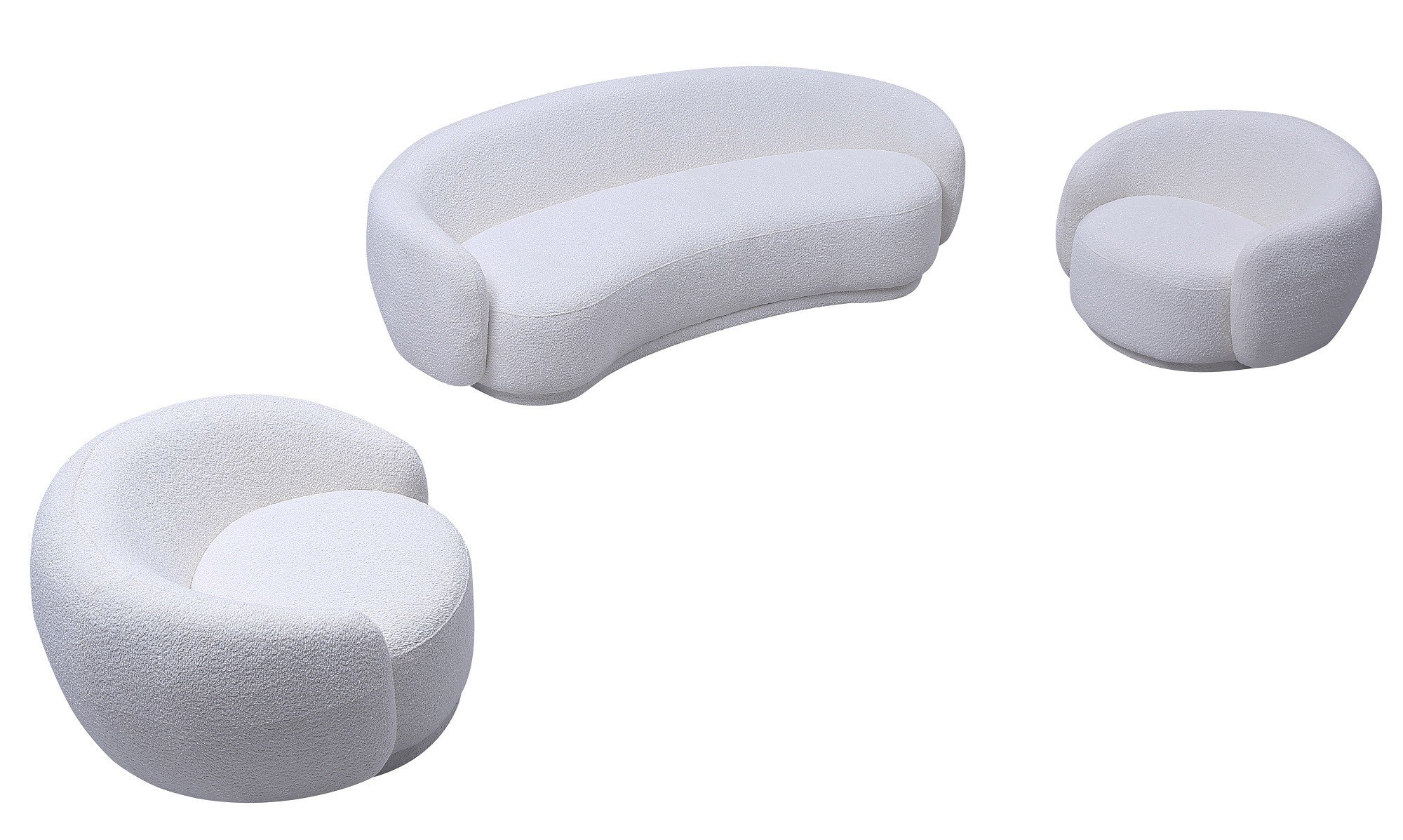 Moon Sectional & Chair in Dark Grey [ clone ]