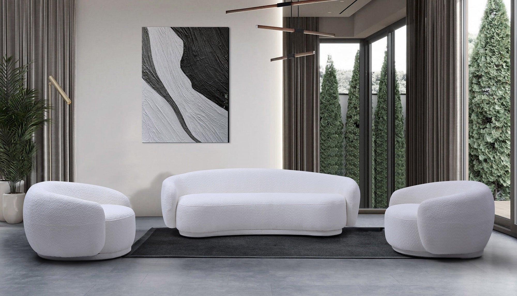 Moon Sectional & Chair in Dark Grey [ clone ]