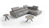 The Mood Sectional in Grey
