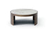 Monolith Coffee Table | Modern Ceramic Coffee Table with Brushed Bronze Base