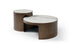 Monolith Coffee Table | Modern Ceramic Coffee Table with Brushed Bronze Base