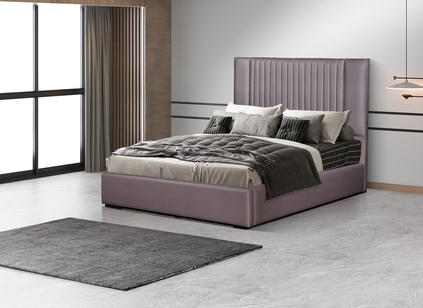 Nara Storage Bed in Dark Brown [ clone ]