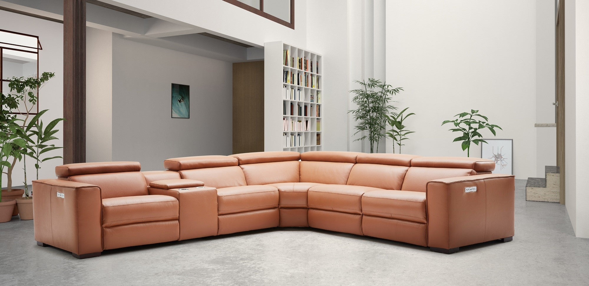 Cozy 6Pc Motion Sectional In Chocolate [ clone ]