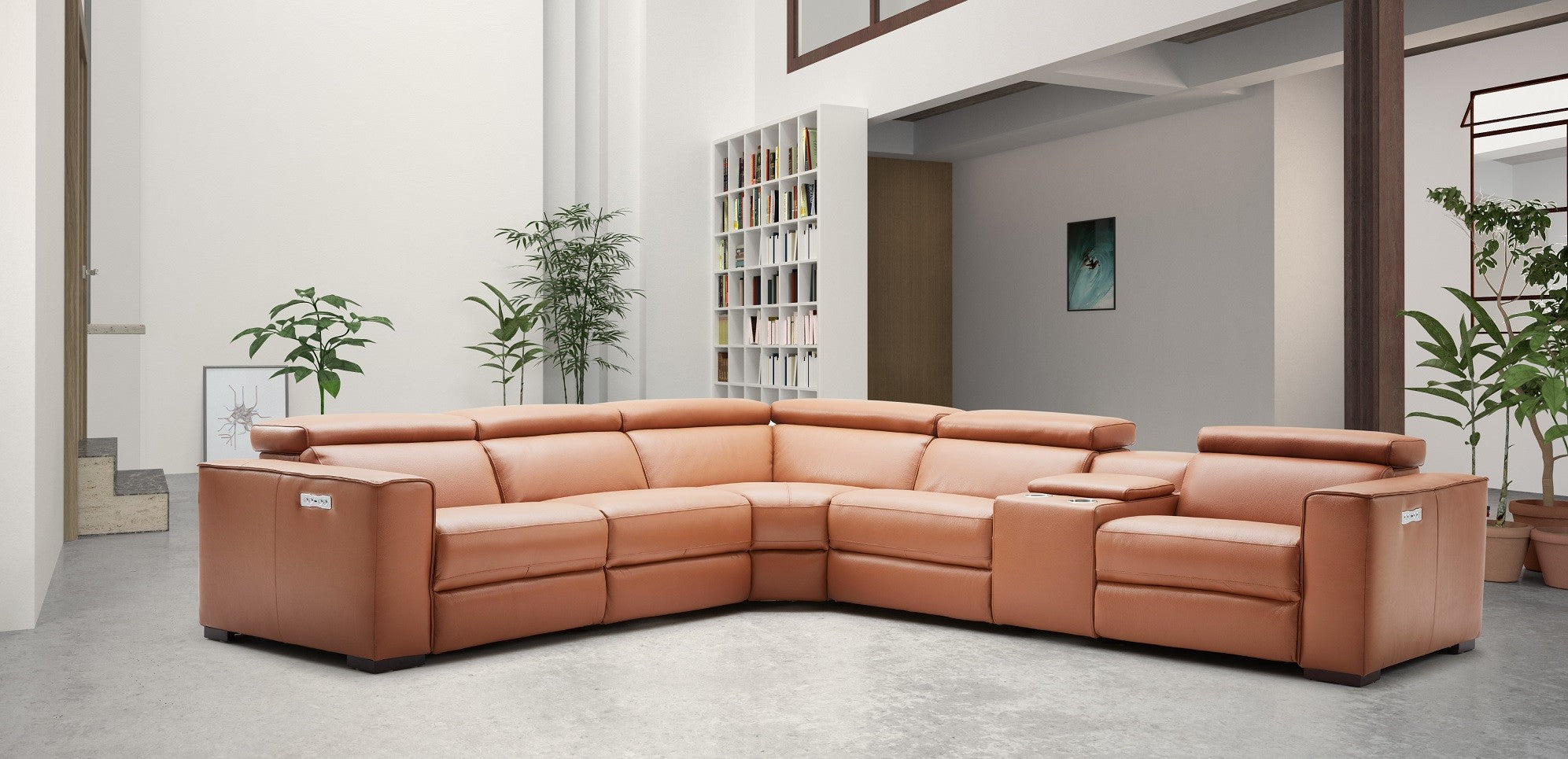 Cozy 6Pc Motion Sectional In Chocolate [ clone ]
