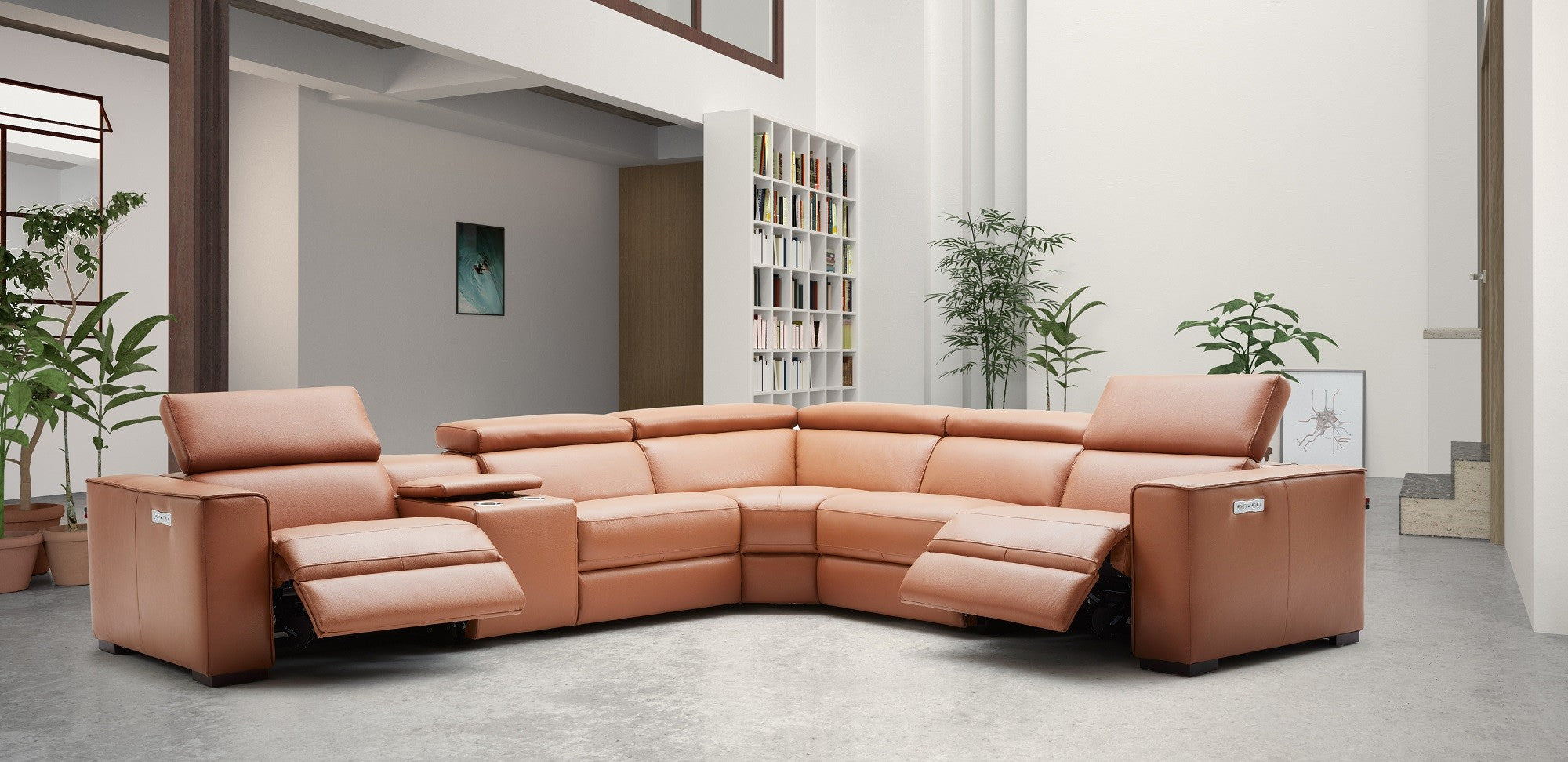 Cozy 6Pc Motion Sectional In Chocolate [ clone ]