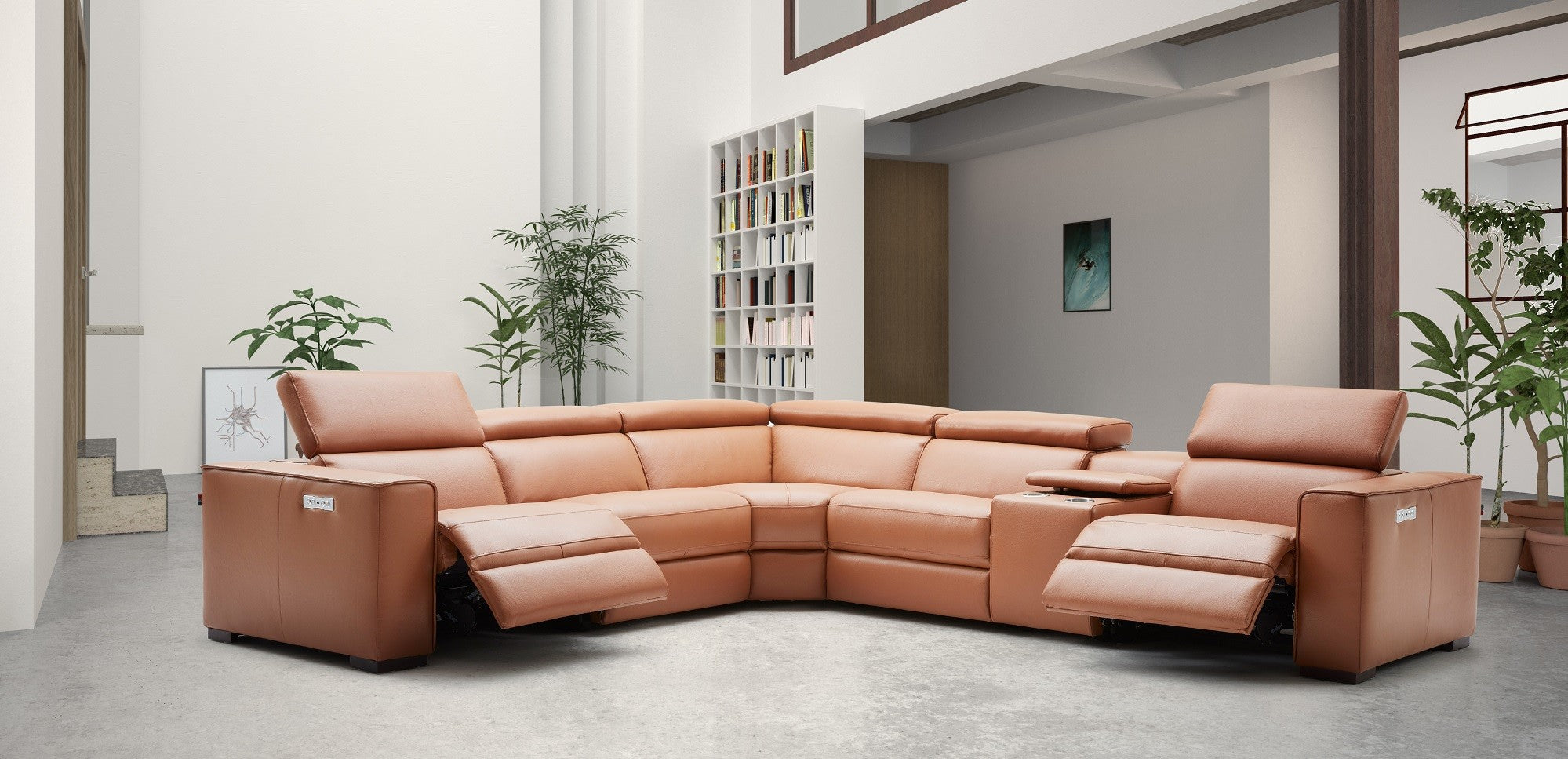 Cozy 6Pc Motion Sectional In Chocolate [ clone ]