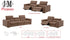 Picasso Sofa & Love Seat In Caramel [ clone ]