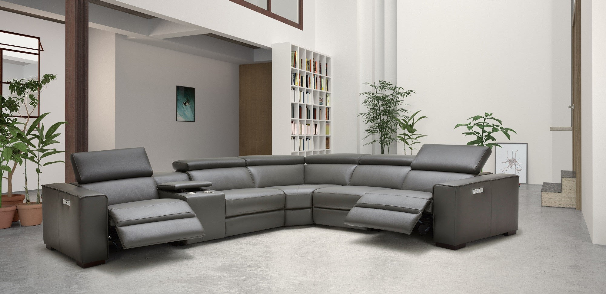 Picasso 6Pc Motion Sectional In Caramel [ clone ]