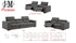 Picasso Sofa & Love Seat In Dark Grey [ clone ]
