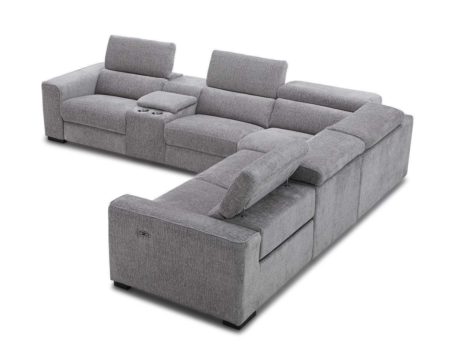 Picasso 6Pc Fabric Motion Sectional In Sand [ clone ]