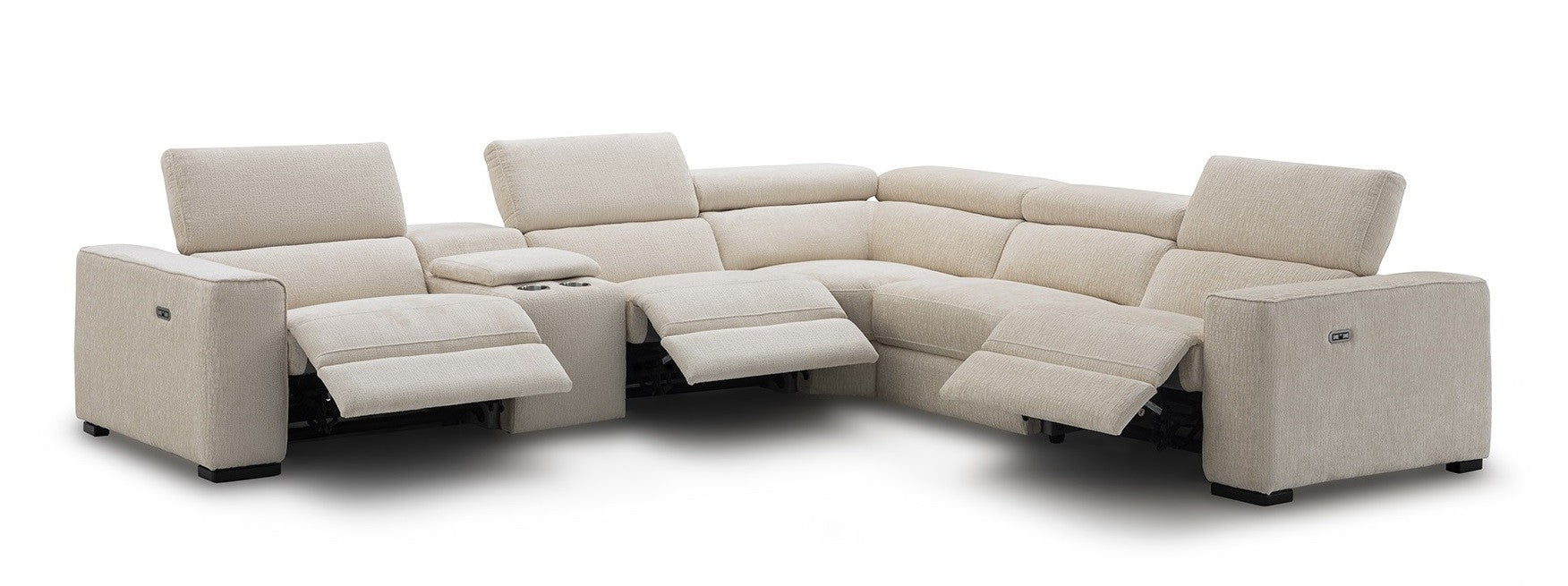 Picasso 6Pc Motion Sectional In Silver Grey [ clone ]