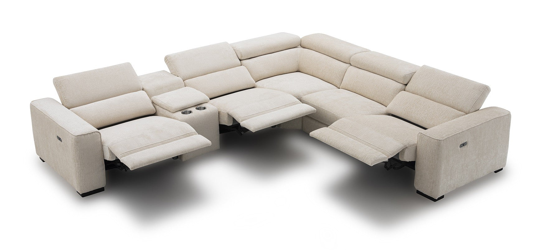 Picasso 6Pc Motion Sectional In Silver Grey [ clone ]