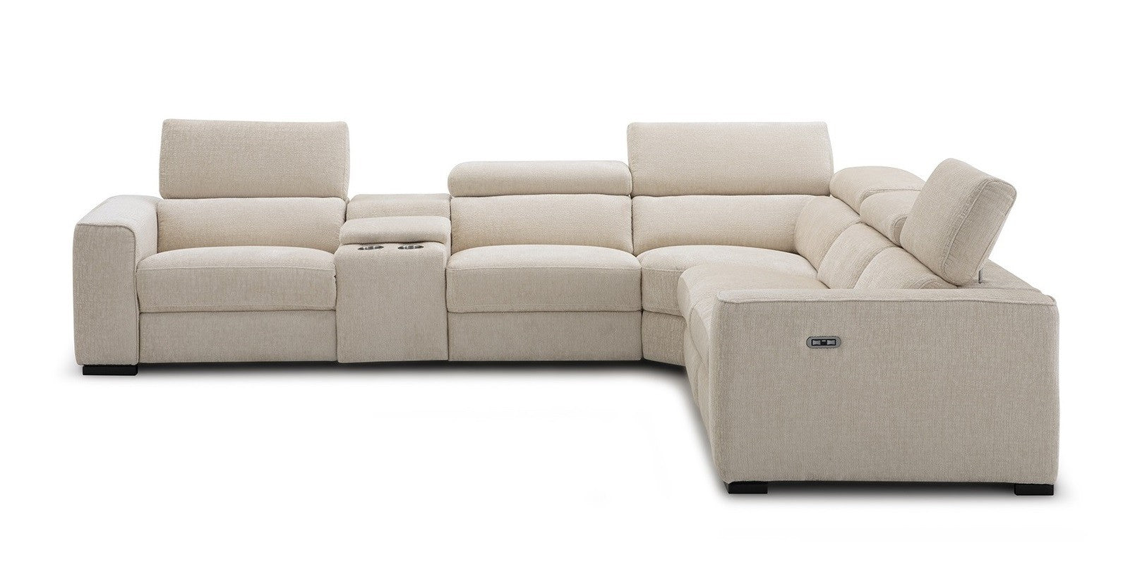 Picasso 6Pc Motion Sectional In Silver Grey [ clone ]