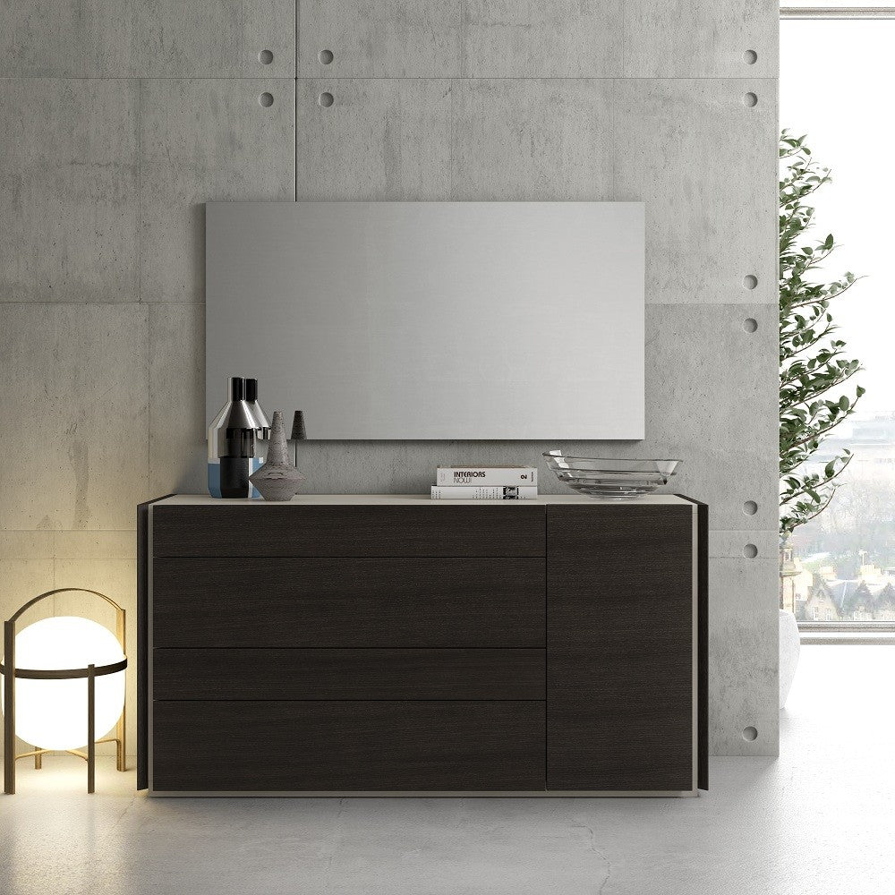 Faro Premium Bedroom Set in Wenge with Light Grey