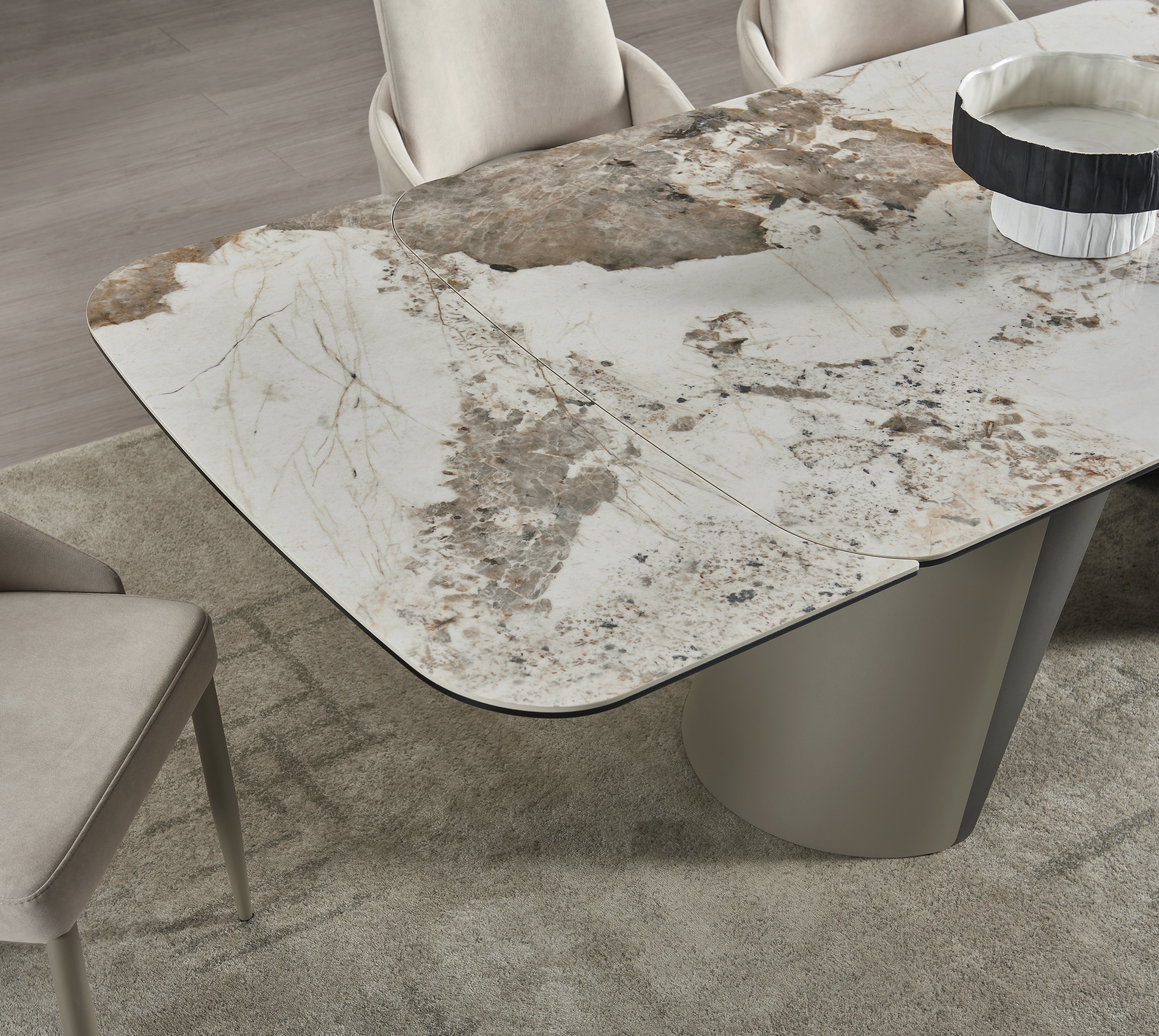 RH Warm Travertine Extension DT [ clone ]