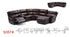 S057 Motion Leather Sectional