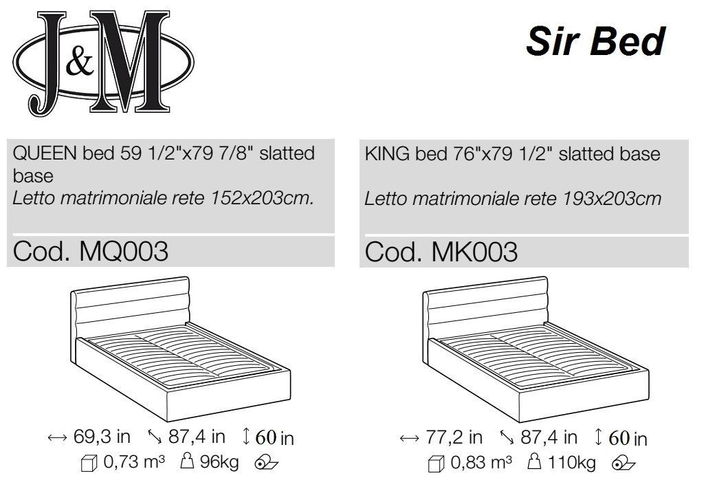 Sir Queen Bed Only