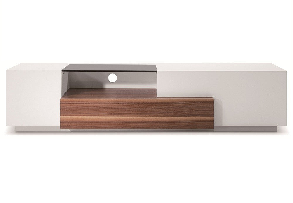 TV 015 White Lacquer / Walnut